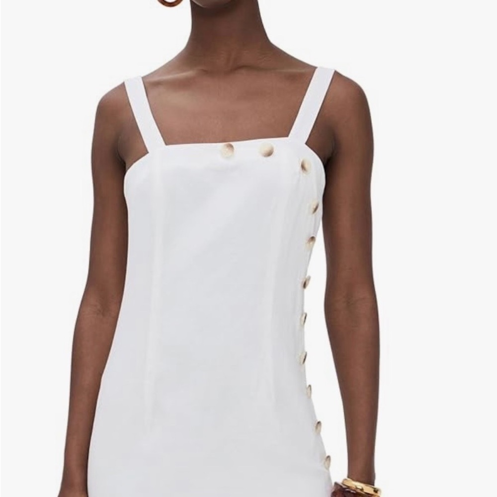 ShopBop White Sylvie Linen-Blend Dress - $188 value - NWT SZ 8